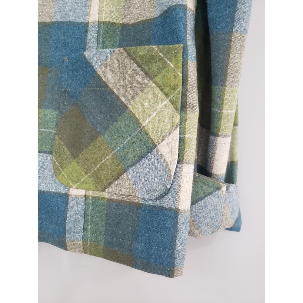 NWOT Pendleton 100% Virgin Wool Shacket Plaid 49ER Chore Jacket Cottagecore - Picture 7 of 9